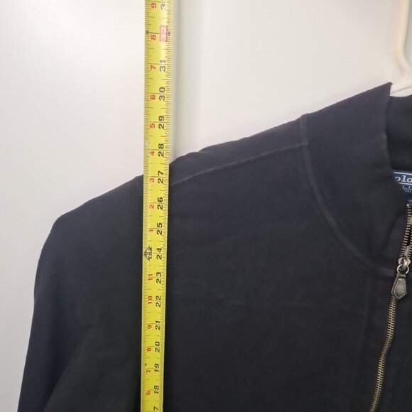 Polo Ralph Lauren Mens Track Jacket Black Full Zip Size XXL - Picture 11 of 11